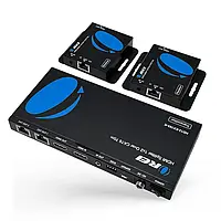 1x2 подовжувач HDMI через CAT6/7, до 50 метрів, шлейфовий вихід, ІЧ-керування та EDID (HD12-EX165-K)