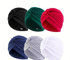 Жіночі шапочки-біні еластичні (кольори в асортименті)