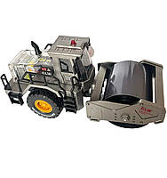 Спецтехніка дитяча асфальтоукладчик сірий металопластик 1:40 звук світло рухомі елементи 21*8*11см (TK-31090), фото 3