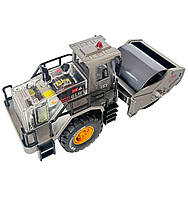 Спецтехніка дитяча асфальтоукладчик сірий металопластик 1:40 звук світло рухомі елементи 21*8*11см (TK-31090), фото 4