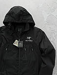 Куртка чоловіча Arcteryx Gore-Tex вітровка осінь-весна демісезонна легка з капюшономветровка арктерікс. Живе фото, фото 6
