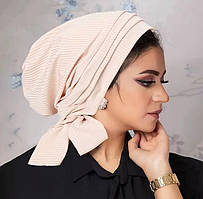 Елегантна шапка-тюрбан з хвилястим візерунком (в асортименті)