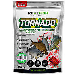 Підгодовування з ефектом гейзера Real Fish "Tornado" Карась Зелений Часник