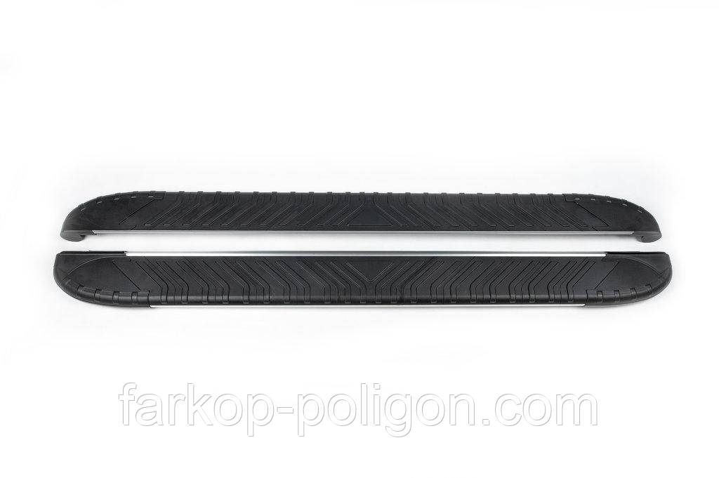 Бокові пороги Bosphore Grey (2 шт., Алюміній) Довжина 243 см