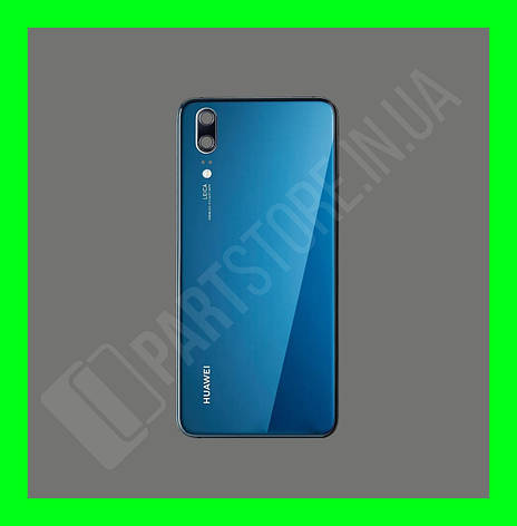 Кришка Huawei P20 Blue зі склом камери, фото 1