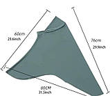 Модальний хіджаб (бордо, чорний) 1шт, фото 2