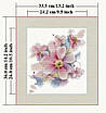 Набір для вишивання за нанесеною на канву схемою "Elegant Peach Blossom".AIDA 11CT printed , 33*36 см, фото 5