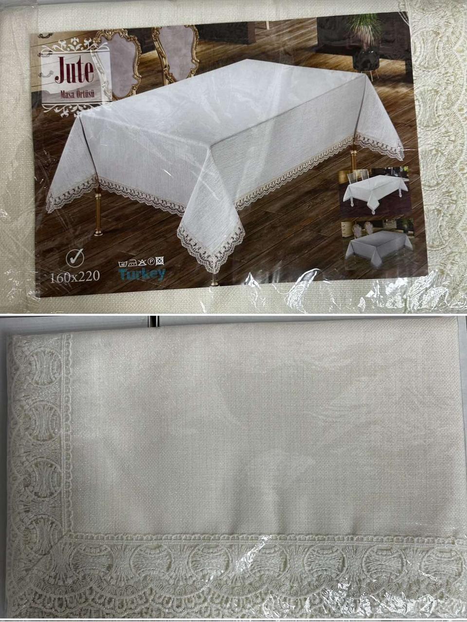 Класична скатертина Jute 160*220, фото 1