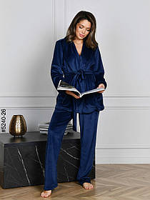 5240-26 Костюм домашній жіночий велюр (3 од: 42-44,46-48,50-52)