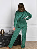 5240-3 Костюм домашній жіночий велюр (3 од: 42-44,46-48,50-52), фото 2