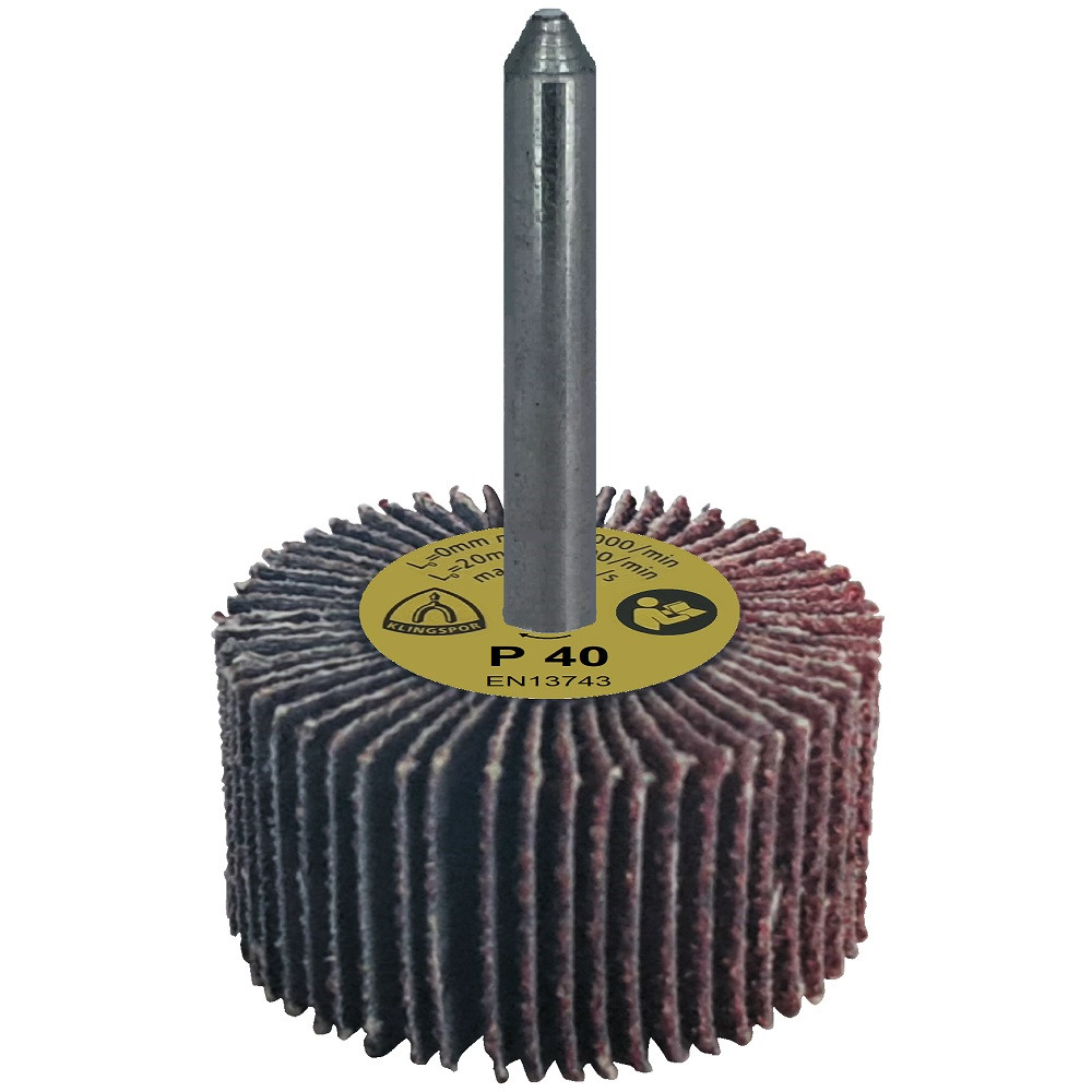 Зачисна пелюсткова головка P40 на тканині для дриля Klingspor KM 613 40×20×6мм
