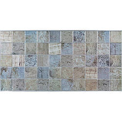 Декоративна панель ПВХ для стін Блакитний мармур камінь 960*480мм під плитку квадрати вологостійка вініл