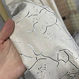 Готовий комплект Турецьких оксамитових штор на тасьмі Розмір 200на270см Колір кремовий, фото 4