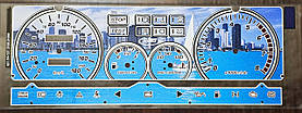 Накладка на панель приборів ВАЗ 2109-099 декоративна з бірюзовою підсвіткою