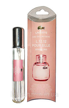 Жіночий мініпарфуми в ручці Lacoste Eau De L.12.12 Pour Elle Sparkling (Лакост О Де Л.12.12 Спарклінг ) 20 мл