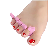 Одноразові роздільники для пальців для педикюру 1 пара, фото 3