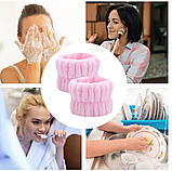 Напульсники-нарукавники для вмивання рожеві (пара), фото 3