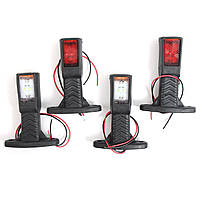 Габарит "ріжки" прямий 13см 12/24v червоний+білий+жовтий 2+2+4LED (2шт)