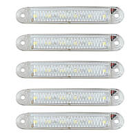 Габарит білий 100х15мм 12/24V Led 6 діодів Галаксі