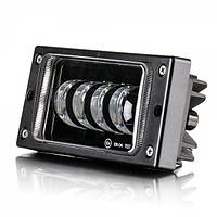 Додаткові фари LED ВАЗ 2110-15 60W (4х15W) ДХО 8W рег.накл 174х84х46мм IP68 (1шт)