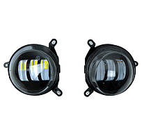 Додаткові LED фари Mitsubishi Lancer X 45W W/Y (6000 k,5000 lum)