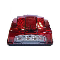 Підсвічування номера 12/24V діодне 4 LED + стоп 8LED Червоне "KIR" (2шт)