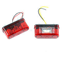 Підсвічування номера 12/24V діодне 4 LED Червоне "YUCEPLAST" 0 (2шт)