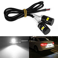Підсвічування номера 12V діодне 1 LED чорна врізна D=12х33мм (2шт)