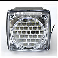 Задній ліхтар квадратний 24V 11х11см Білий LED 33