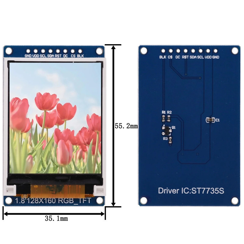 TFT LCD модуль 1,8-дюйма SPI 128X160 (без сенсора, без SD-карти), для Arduino