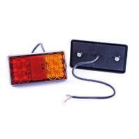 Задній ліхтар Прямокутний 12/24V 14х7см LED-12 (2шт)