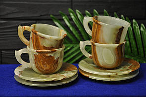 Набір з натурального оніксу, 120 ml (колір, як на фото)