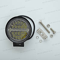 Фара-LED круглі 60W 110х45мм (3Wх20) 10/30V Дальнє/SPOT Cree + ДХО + відбивач Чорний (1ш