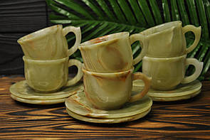 Набір з натурального оніксу, 120 ml (колір, як на фото)