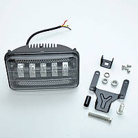 Фара-LED Прямокутник 75W (15Wх5) 10/30V 170х105х80мм Ближнє/flood+Ходові Вогні (W 01-75) (1шт) 363