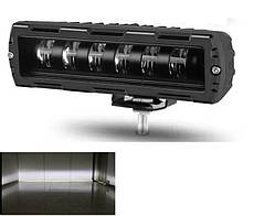 Фара-LED Прямокутник 24W 150х55х40мм (4Wх6) 10/80V Ближнє/Flood W-09 36W