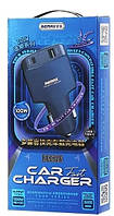 АЗП 12/24V для MacBook 1USB-1Type-C Remax RCC326 PD 100W + QC3.0 (синий)