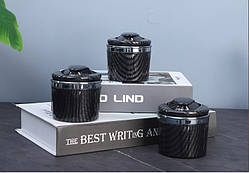 Попільничка Car Ashtray BMW CARBON підсвітка.(керамічна чаша) 8*8*6,5см