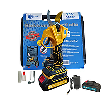 Якісний садовий електросекатор THO M-9040 в кейсі Акумуляторний секатор 21 В з фірмовим двигуном