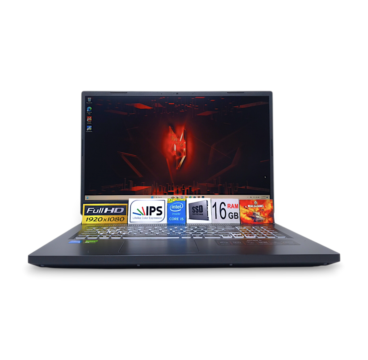 Ноутбук Acer Nitro 5 17.3 FHD 144Hz I5-12450H 16Gb DDR4 SSD512GB RTX 3050 AN517-55-51DQ (NH.QFZAA.006) 10155
