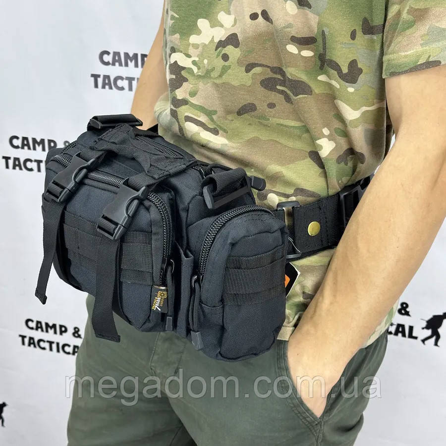 Універсальна тактична сумка – підсумок нагрудна поясна на MOLLE сумка з ременем на плече GS-488 5 л