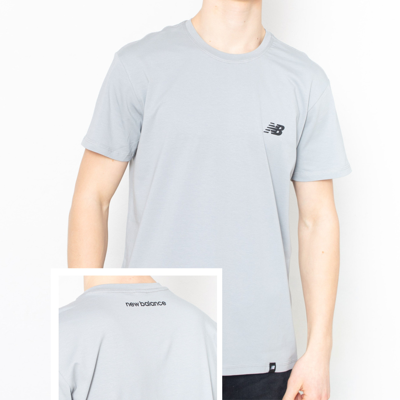 Чоловіча футболка New Balance NBM-2502 (спинка) сталь