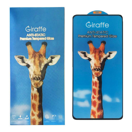 Захисне скло для телефона Xiaomi Redmi Note 12 Pro чорне Giraffe Anti-static, фото 1