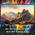 ⇒ Black Crystal 4К Screen (100") - преміальний ALR екран для проектора, з кутом огляду 180°, фото 2