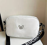 Прямокутна молодіжна сумка крос-боді нейлон 2 кольори, фото 2