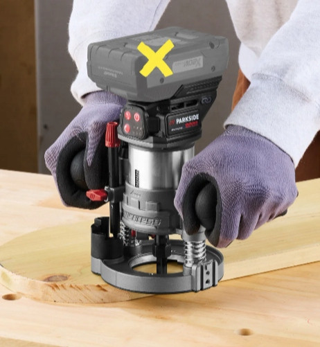 Акумуляторний фрезер PARKSIDE PERFORMANCE PMFAP 20-Li A1, фото 1