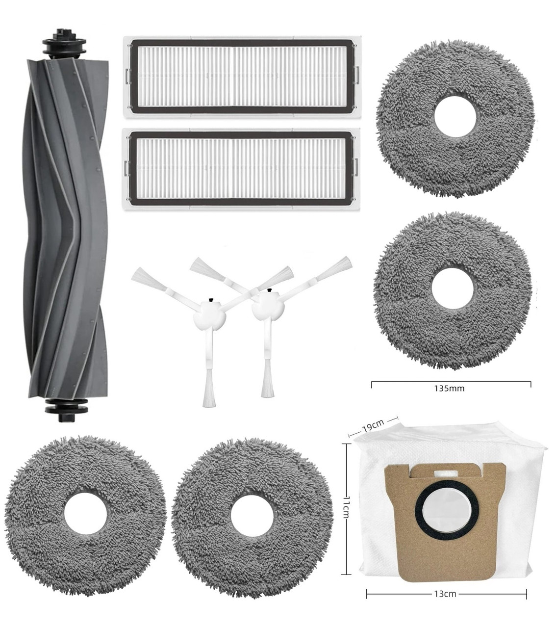 Набір максимальний №4 для робота-пилососа Xiaomi Dreame L10s Ultra (RLS6LADC), L10 Ultra (RLS6LADC-6)