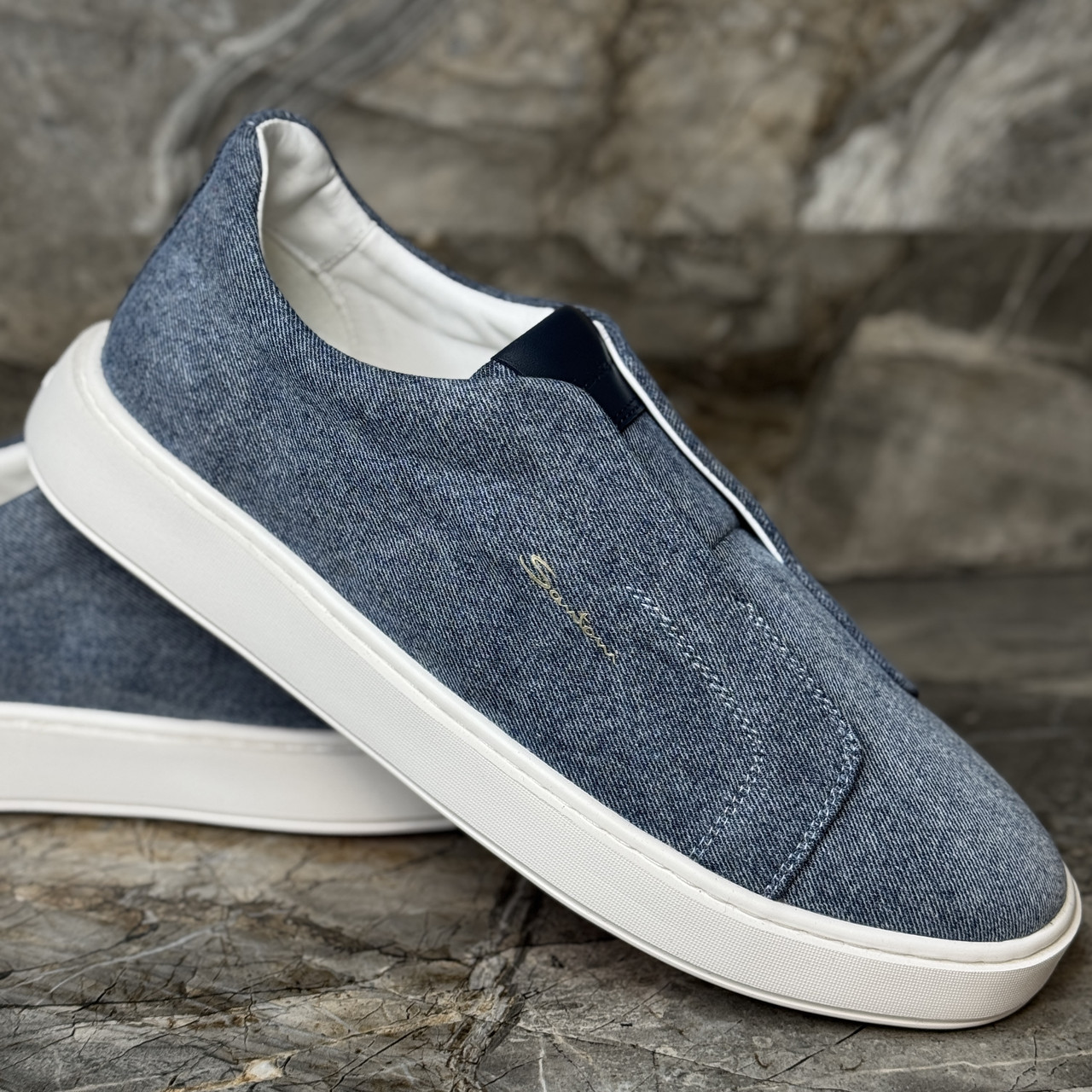 Чоловічі брендові кросівки Santoni