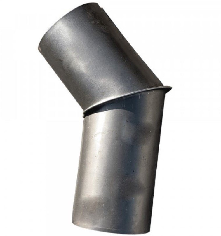 Коліно моно 110 мм 0,5 мм 120 град (К110-120) цинк, фото 1