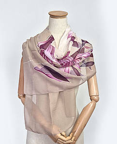 Шарф шифоновий тонкий легкий Лілія